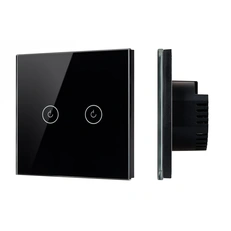 Изображение Выключатель сенсорный SWT-OMALI-S02-ZB-BK (250V, 10A, Zigbee) (Arlight, Стекло)