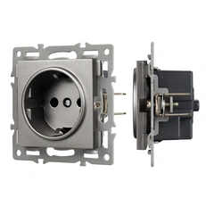 Изображение Механизм электрической розетки SCT-MEU1-PL-GR (250V, 16A) (Arlight, -)