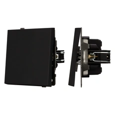 Изображение Выключатель звонковый 1-клавишный Arlight TENDO, черный soft-touch 054587