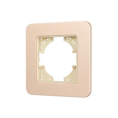 Изображение Рамка 1 пост алюминиевая Arlight AKYRI, золото светлое soft-touch 049686