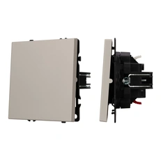 Изображение Выключатель проходной 1-клавишный Arlight NOBE, кашемир soft-touch 059432(1)