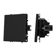Изображение Выключатель 1-клавишный Arlight NOBE, черный оникс soft-touch 054243(1)