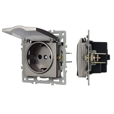 Изображение Механизм розетки влагозащищённый SCT-MCP-PL-GR (250V, 16A) (Arlight, -)