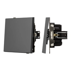 Изображение Выключатель 1-клавишный Arlight TENDO, графитовый soft-touch 054569